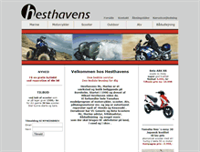 Tablet Screenshot of hesthavens.dk